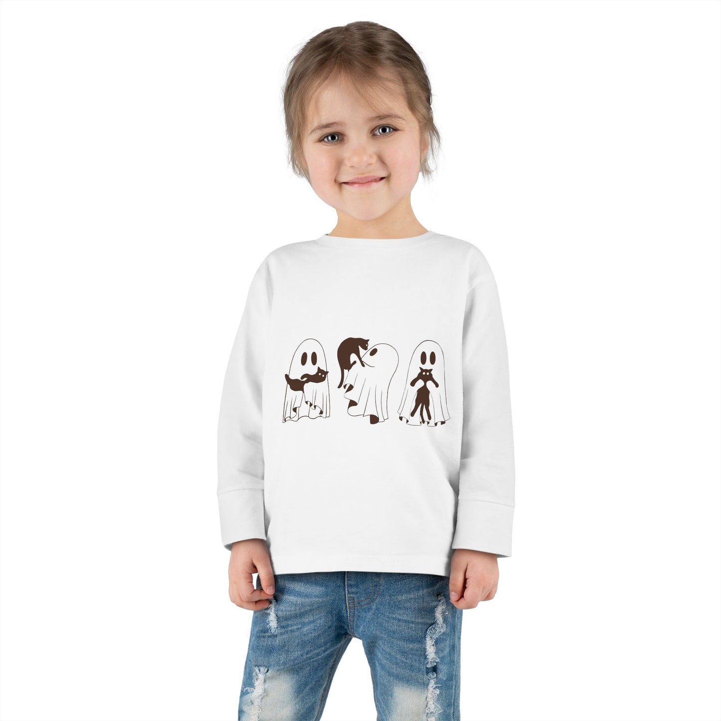 Kids Long Sleeve Tee | 👻🐾 A comfy must-have for spooky season