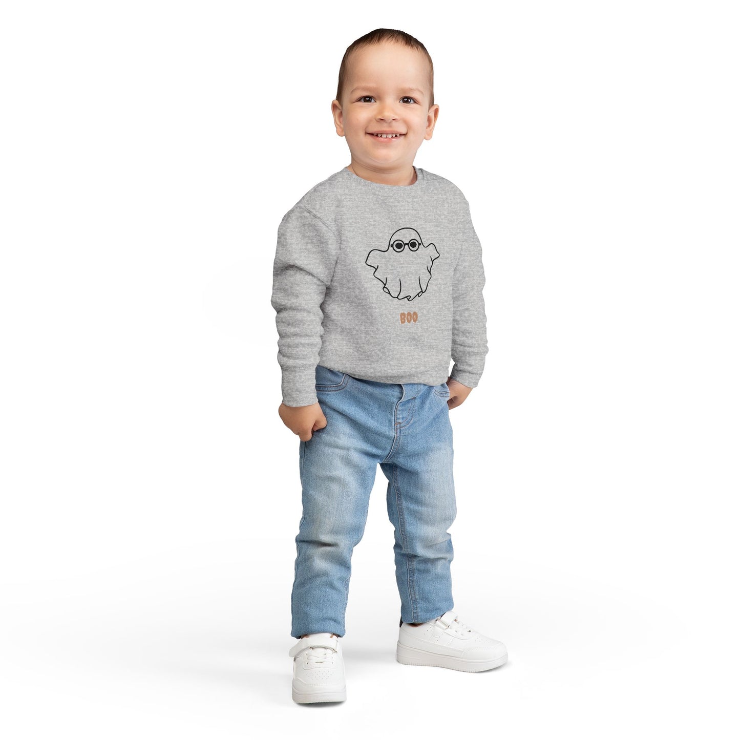 Kids Crewneck Sweatshirt | 👻 Just a little BOO for your boo!