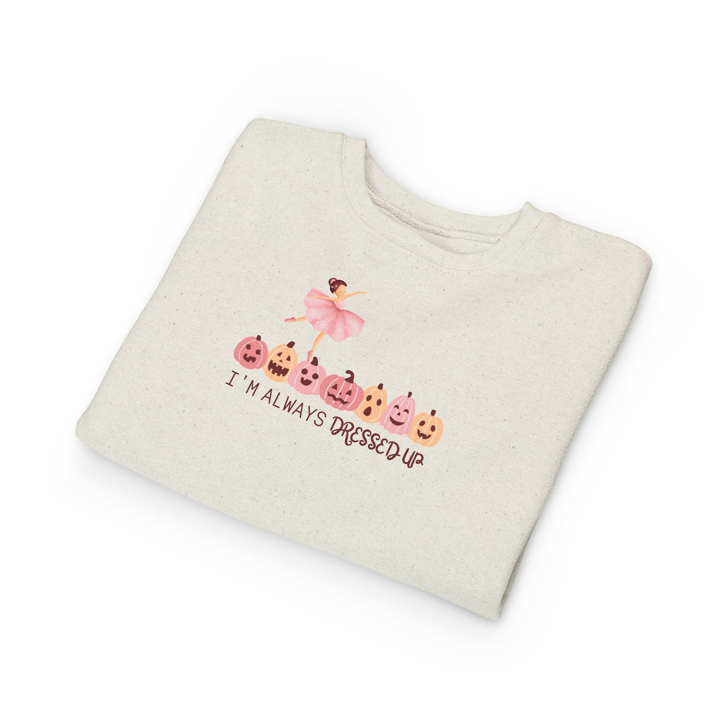 Kids Crewneck Sweatshirt | Because twirls and pumpkins are always in season.