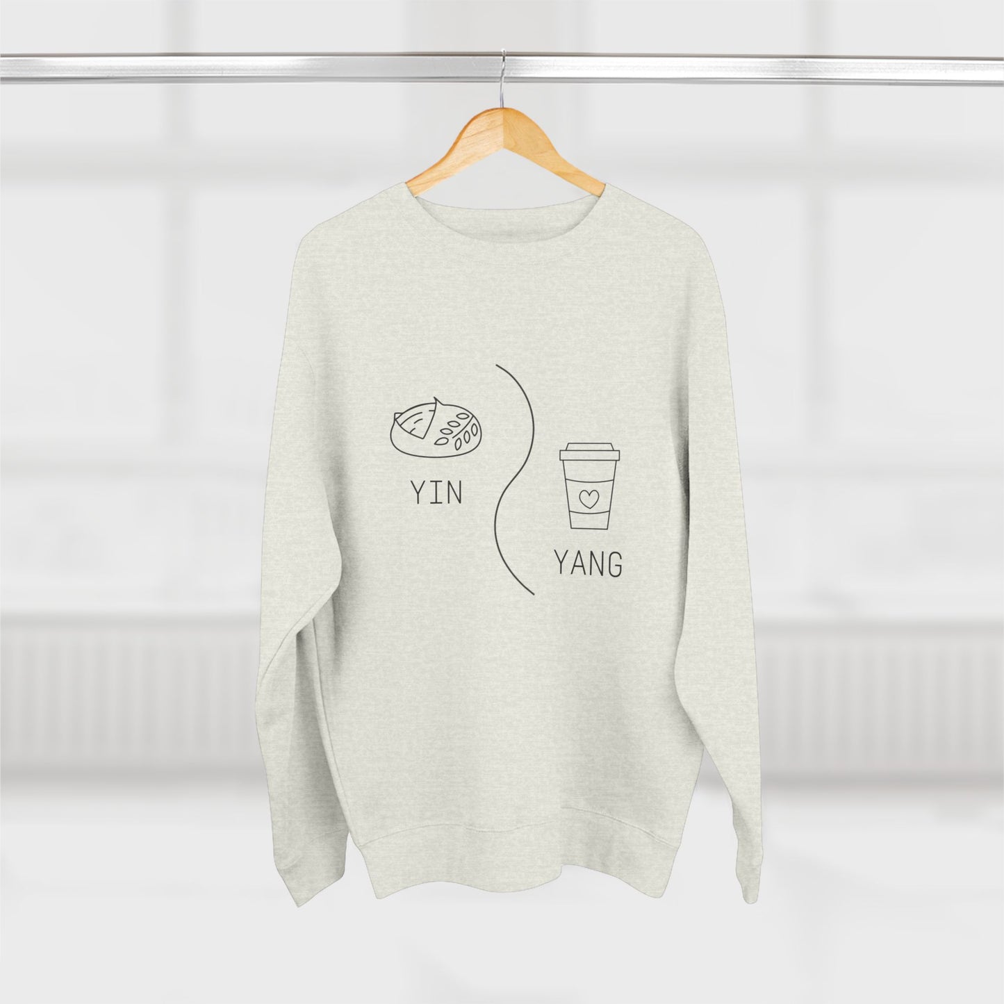 Crewneck Sweatshirt | Fresh loaf, hot coffee, cozy crewneck.