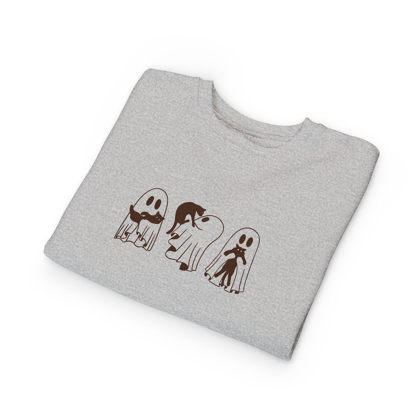 Kids Crewneck Sweatshirt | Too cute to spook 👻🐾
