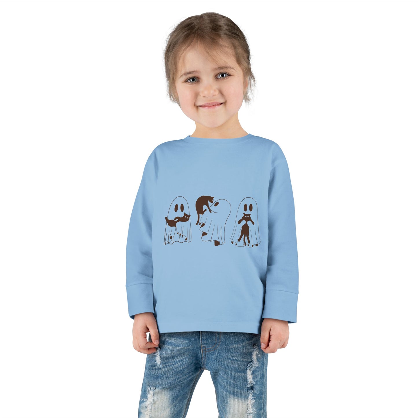 Kids Long Sleeve Tee | 👻🐾 A comfy must-have for spooky season