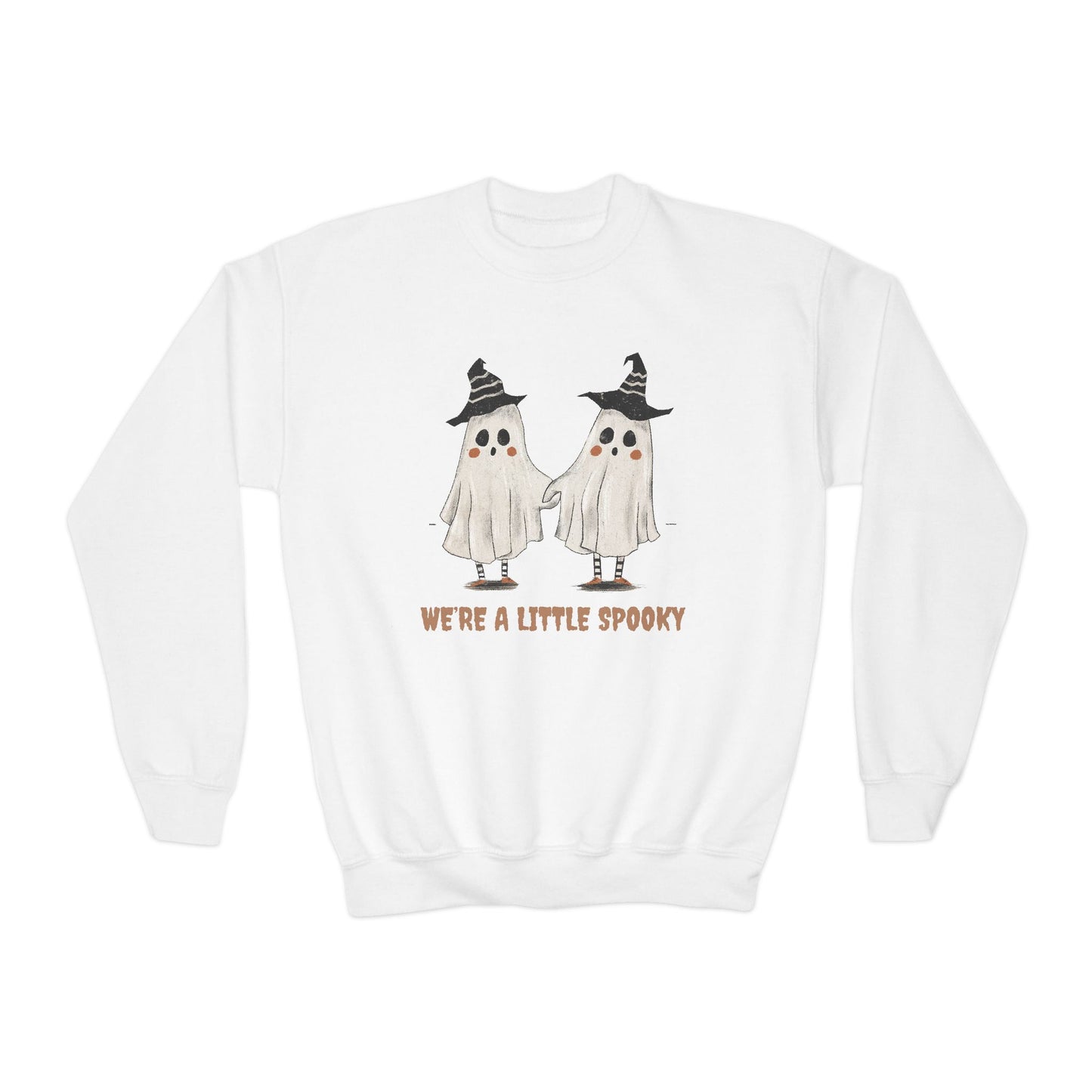 Youth Crewneck Sweatshirt | Spooky season is always more fun with a friend.