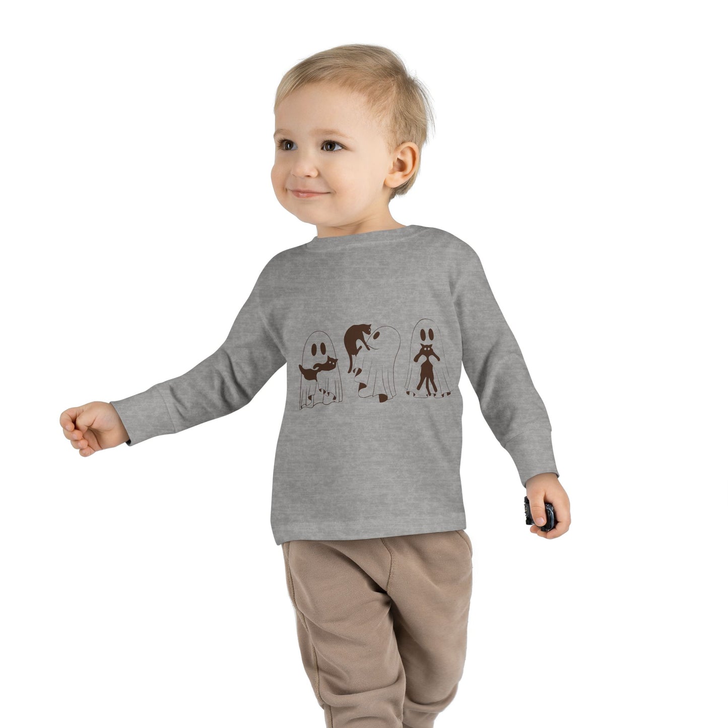 Kids Long Sleeve Tee | 👻🐾 A comfy must-have for spooky season
