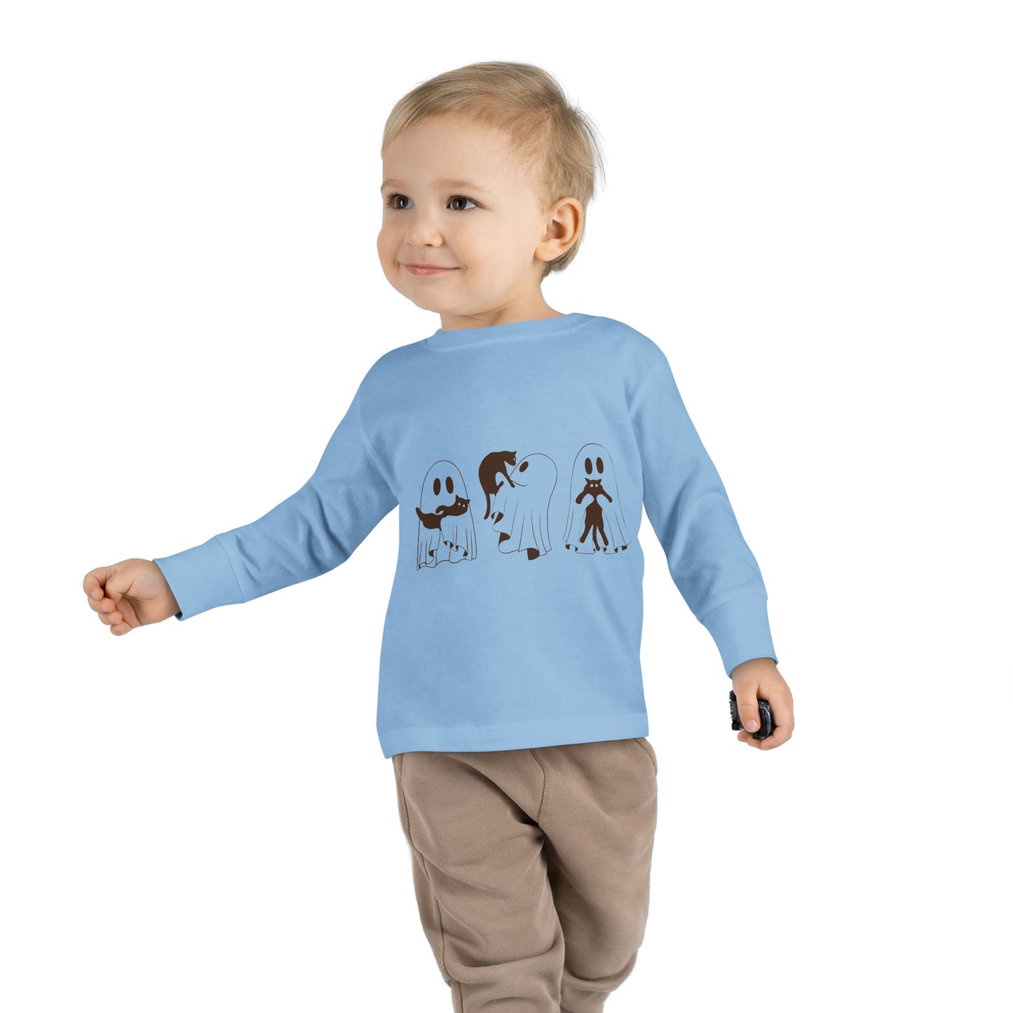 Kids Long Sleeve Tee | 👻🐾 A comfy must-have for spooky season