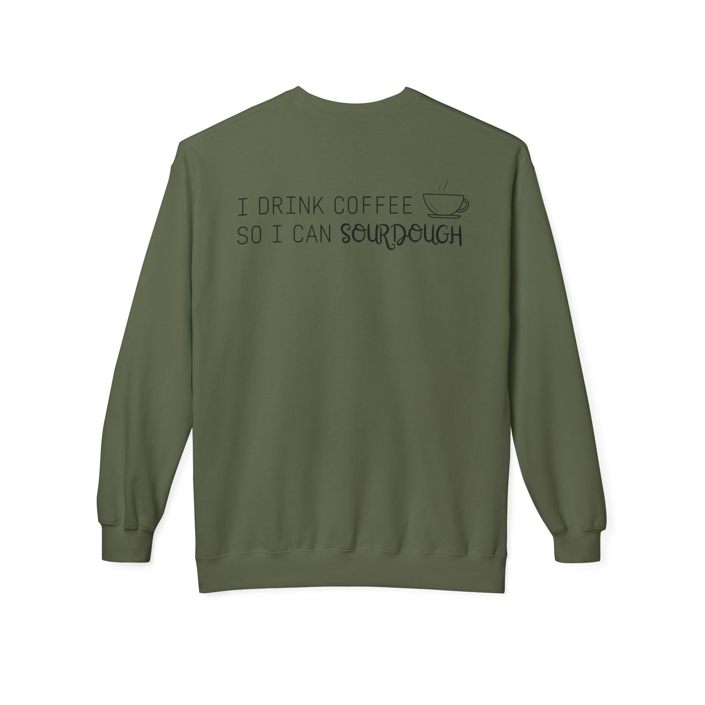 Crewneck Sweatshirt | ☕🍞 The circle of life: Coffee fuels sourdough, sourdough deserves coffee.