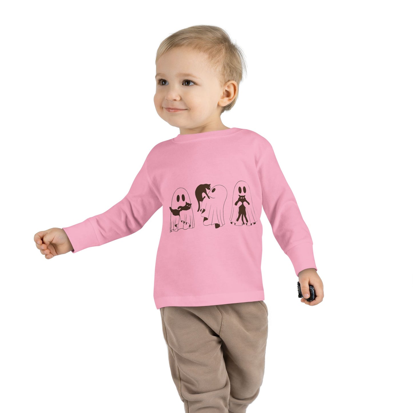 Kids Long Sleeve Tee | 👻🐾 A comfy must-have for spooky season