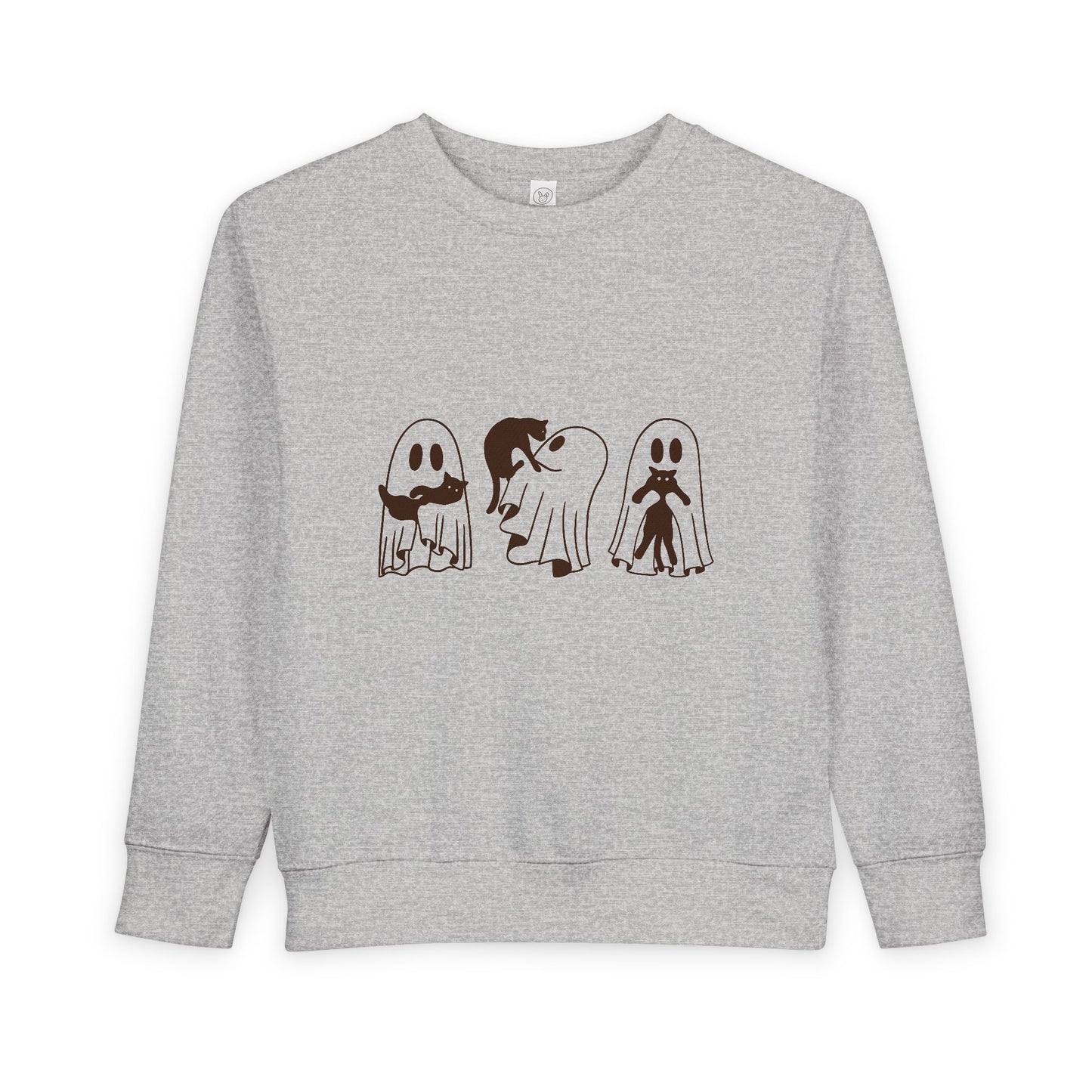 Kids Crewneck Sweatshirt | Too cute to spook 👻🐾