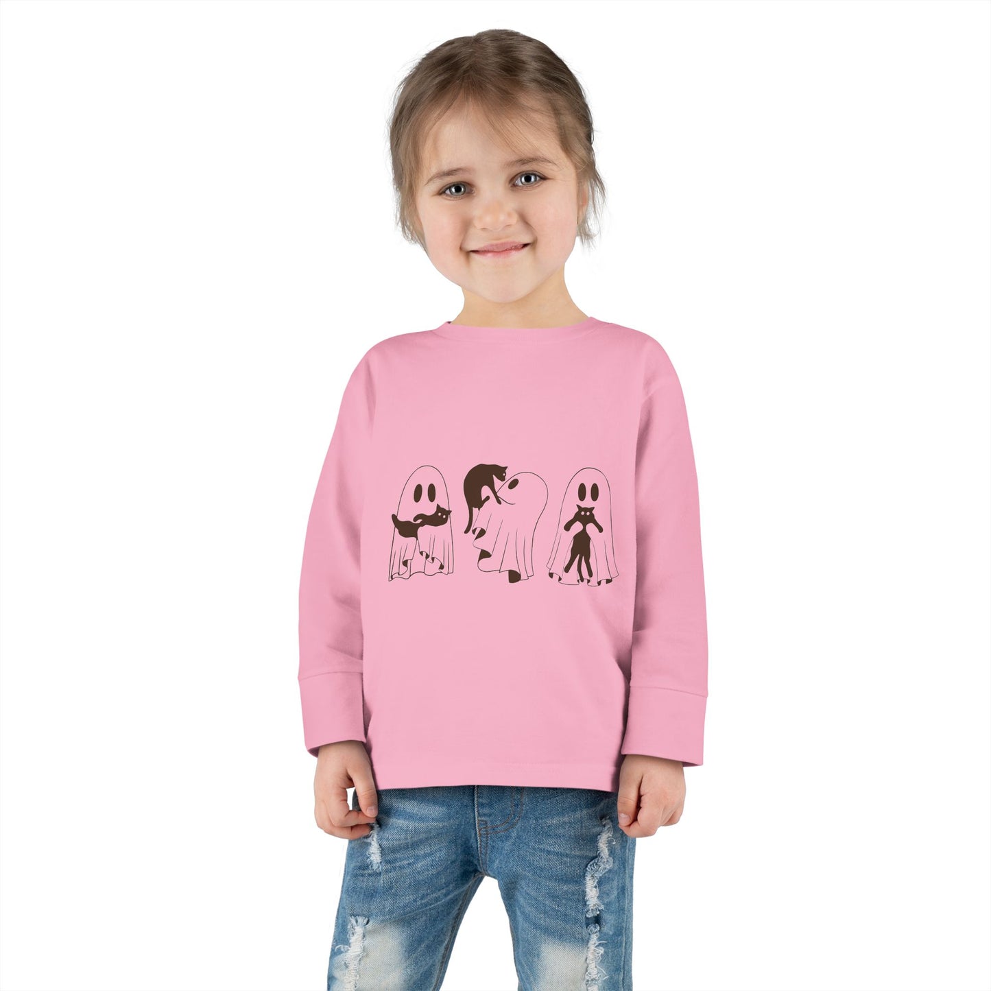 Kids Long Sleeve Tee | 👻🐾 A comfy must-have for spooky season