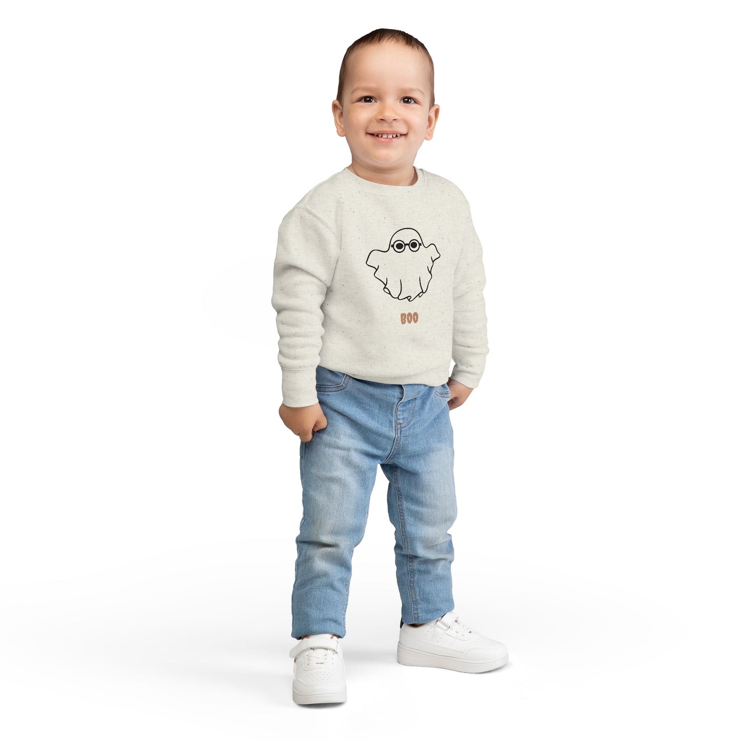 Kids Crewneck Sweatshirt | 👻 Just a little BOO for your boo!