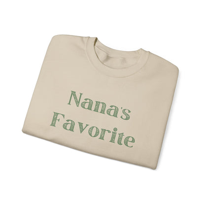 Nana’s Favorite Grandchild Sweatshirt — Cute Gift for Grandkids