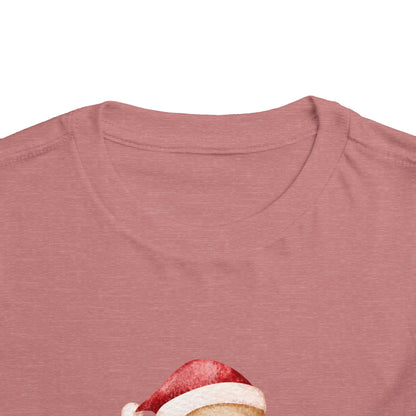 Toddler Tee — Cute Gingerbread Santa Shirt (“yippee ki-yay”) Holiday Kids Top