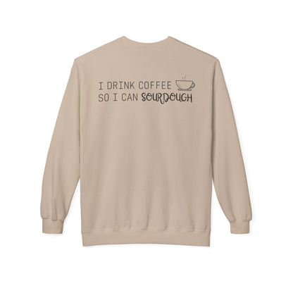 Crewneck Sweatshirt | ☕🍞 The circle of life: Coffee fuels sourdough, sourdough deserves coffee.