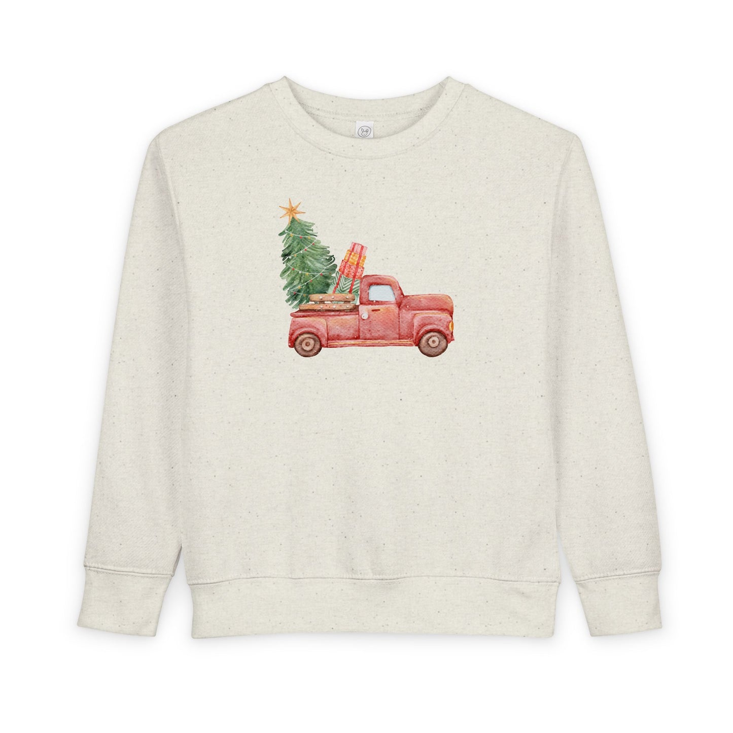 Kids Toddler Sweatshirt — Nostalgic Truck with Christmas Tree