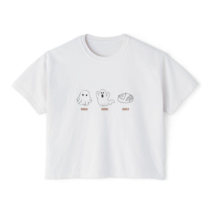 Women's Boxy Tee | Boxy, cozy, and baked with a side of boo.