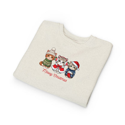 Children’ Sweatshirt — Adorable Holiday Kittens with Funny Christmas Pun