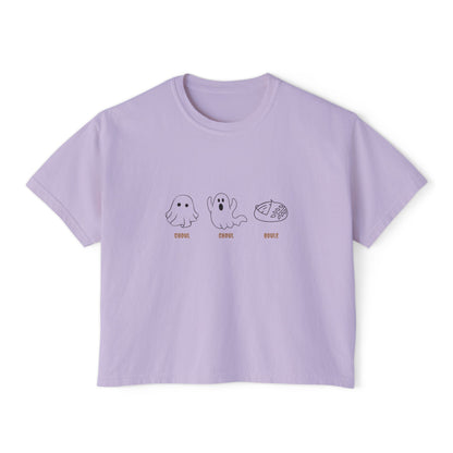 Women's Boxy Tee | Boxy, cozy, and baked with a side of boo.