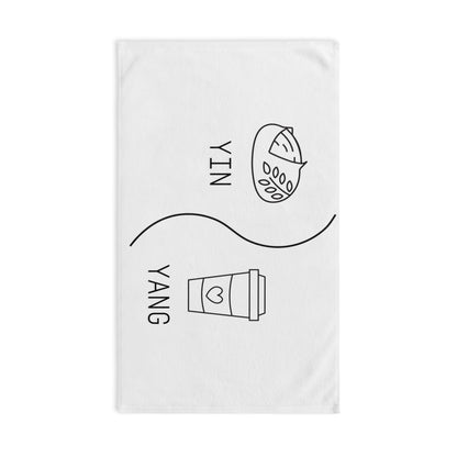 Yin Yang Sourdough & Coffee Hand Towel — Cute Minimalist Kitchen Towel
