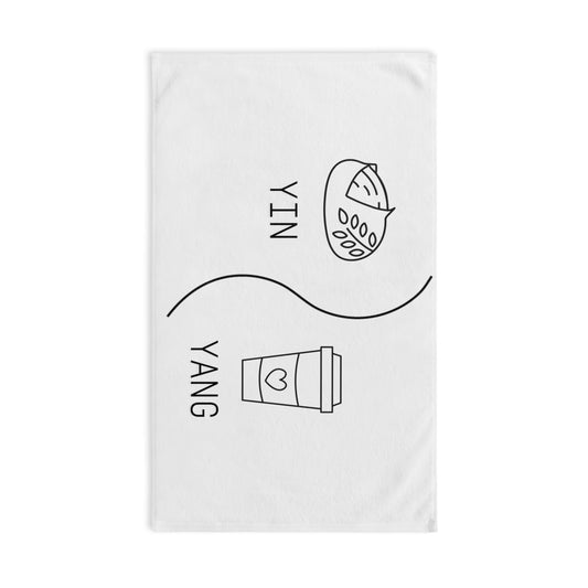 Yin Yang Sourdough & Coffee Hand Towel — Cute Minimalist Kitchen Towel