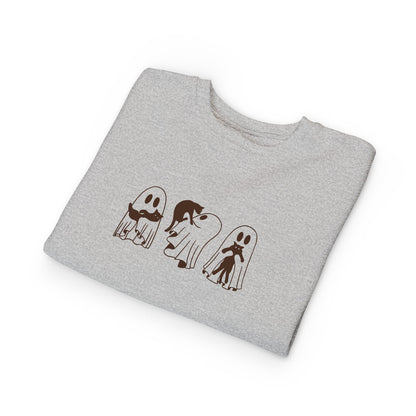 Kids Crewneck Sweatshirt | Too cute to spook 👻🐾