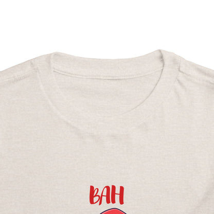 Toddler Tee — "Bah Humbug" Grumpy Cat Christmas Shirt