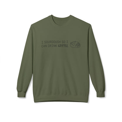 Crewneck Sweatshirt | ☕🍞 The circle of life: Coffee fuels sourdough, sourdough deserves coffee.