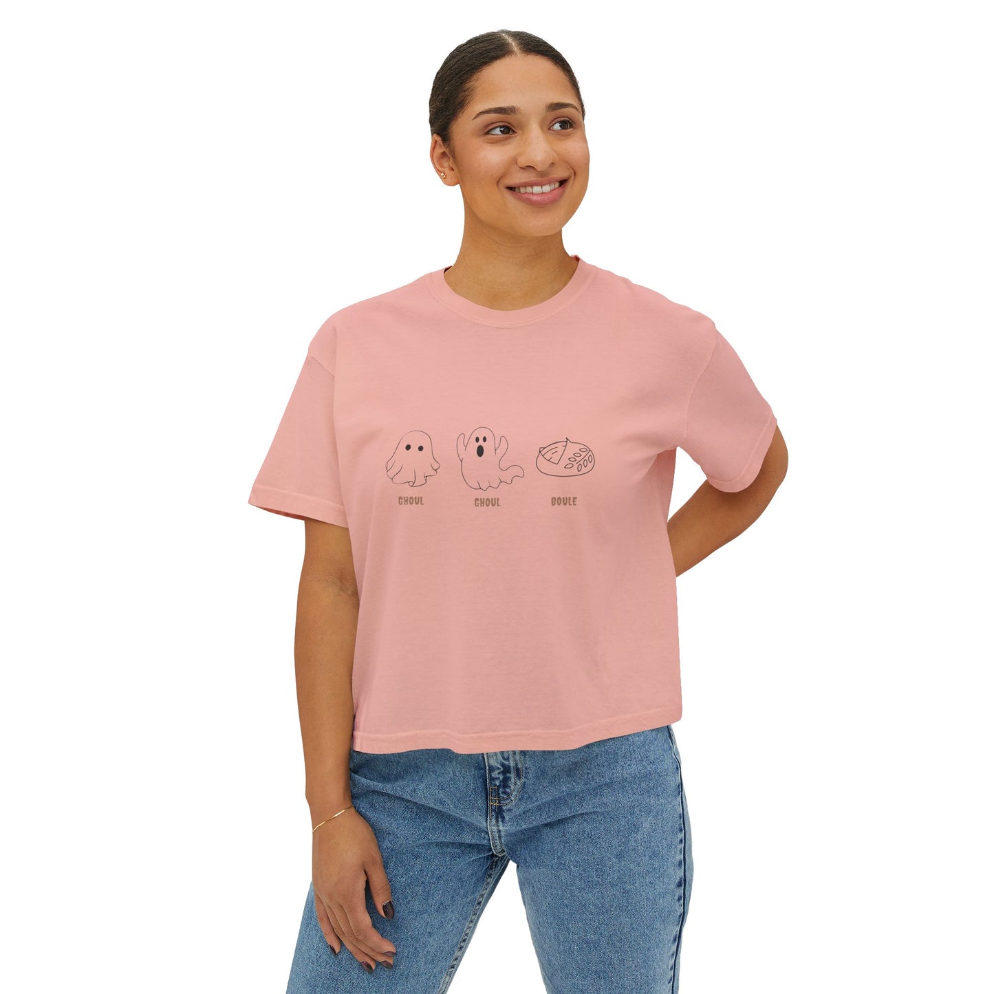 Women's Boxy Tee | Boxy, cozy, and baked with a side of boo.