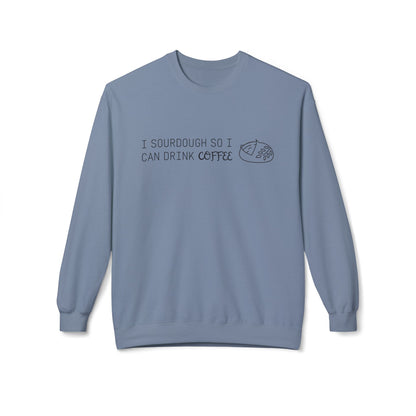 Crewneck Sweatshirt | ☕🍞 The circle of life: Coffee fuels sourdough, sourdough deserves coffee.