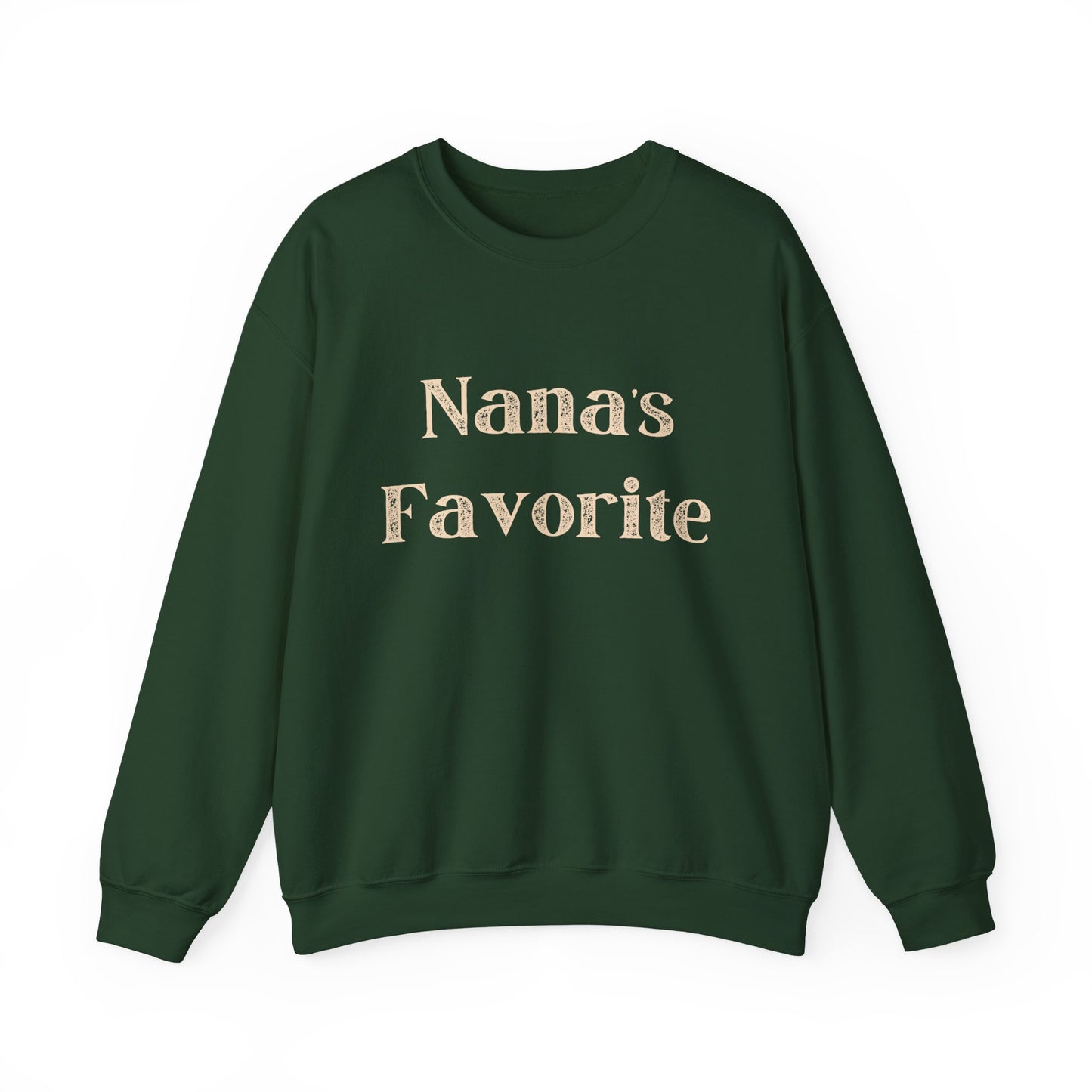 Nana's Favorite Crewneck Sweatshirt — Cozy Grandma Gift