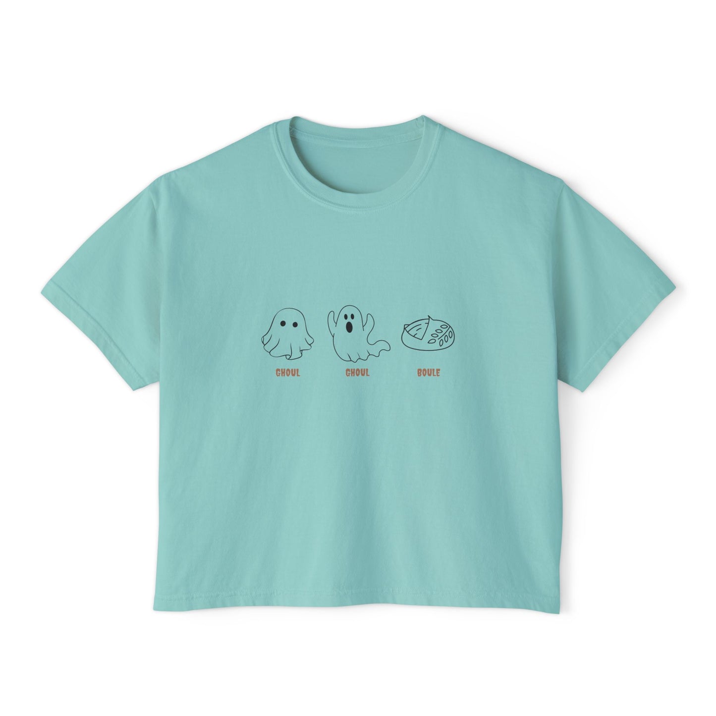 Women's Boxy Tee | Boxy, cozy, and baked with a side of boo.