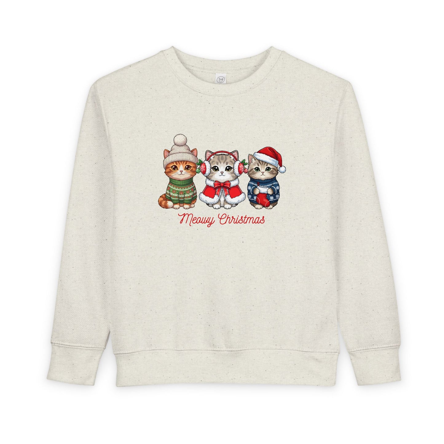 Children’ Sweatshirt — Adorable Holiday Kittens with Funny Christmas Pun