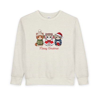 Children’ Sweatshirt — Adorable Holiday Kittens with Funny Christmas Pun