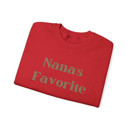 Nana’s Favorite Grandchild Sweatshirt — Cute Gift for Grandkids