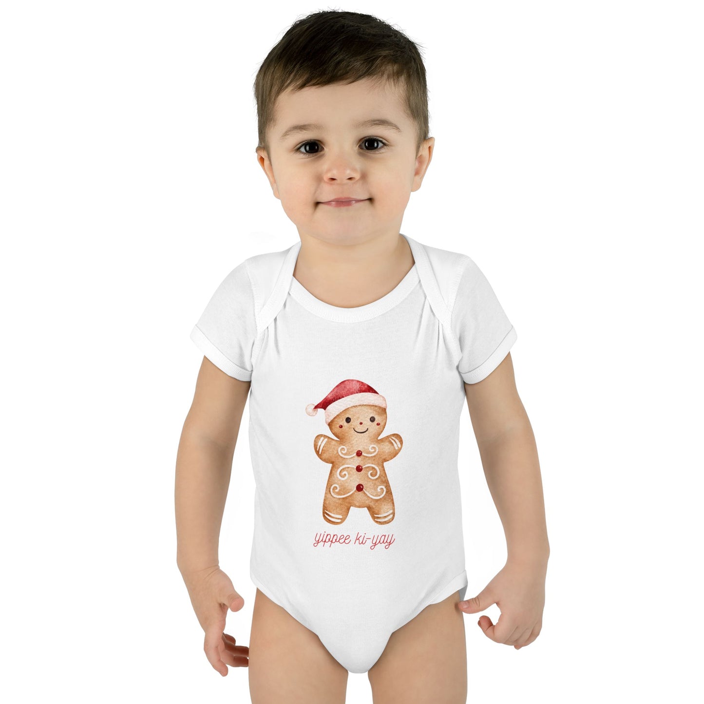 Gingerbread Baby Bodysuit - Cute Holiday Infant Onesie