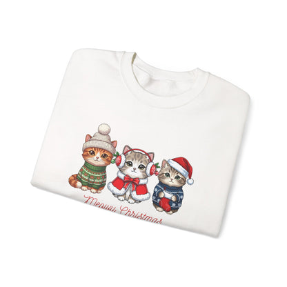 Christmas Kittens Sweatshirt — Merry Christmas Cute Cat Holiday Crewneck