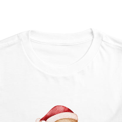 Toddler Tee — Cute Gingerbread Santa Shirt (“yippee ki-yay”) Holiday Kids Top