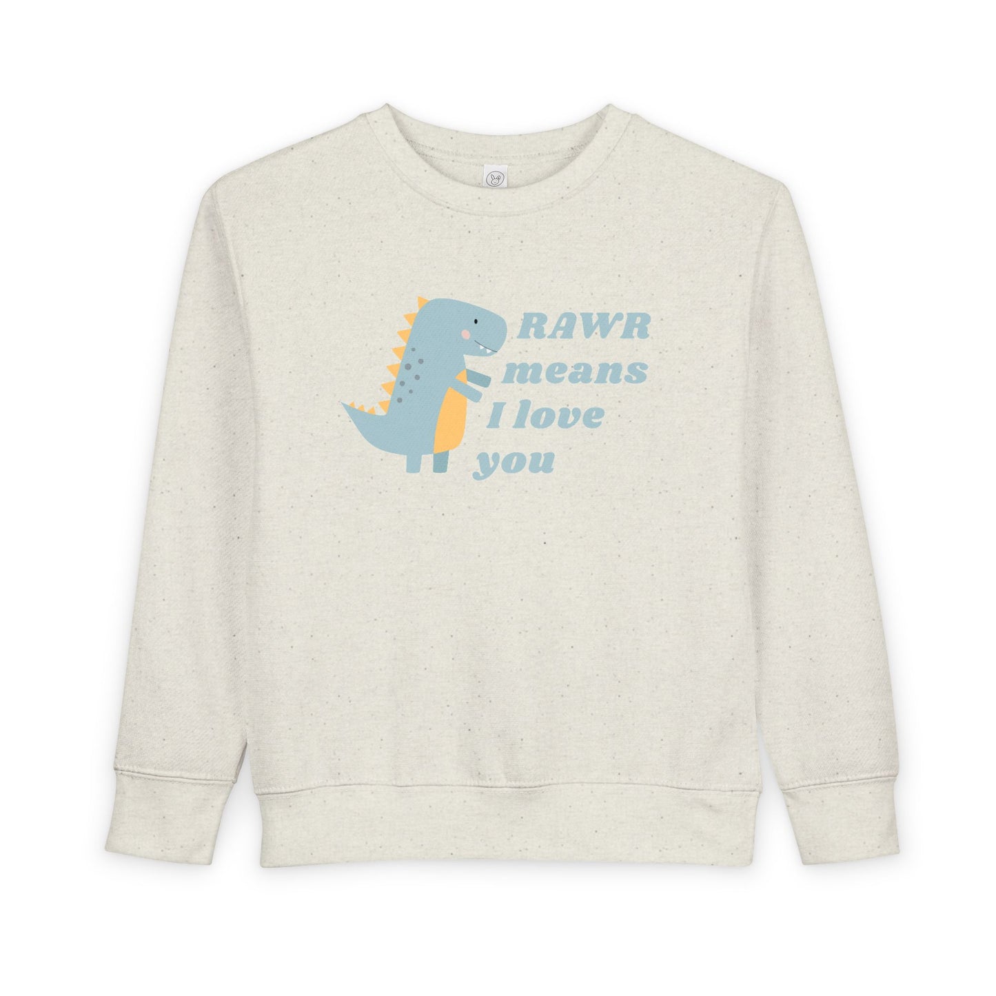 Dino "RAWR means I love you" Valentine Crewneck for Kids