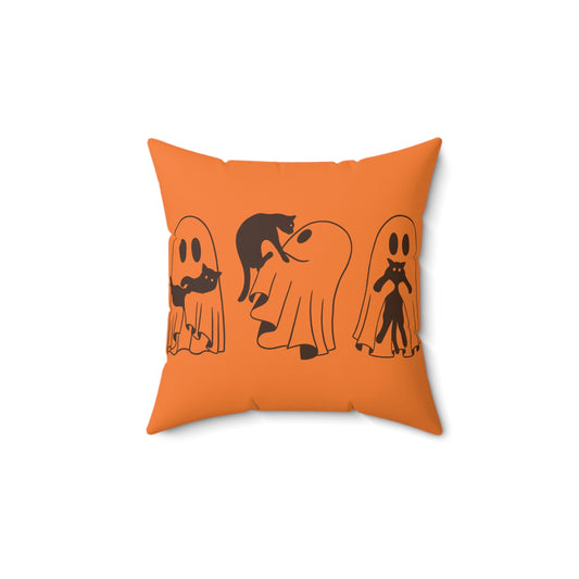 Halloween Throw Pillow | Cute on one side, creepy-cool on the other.
