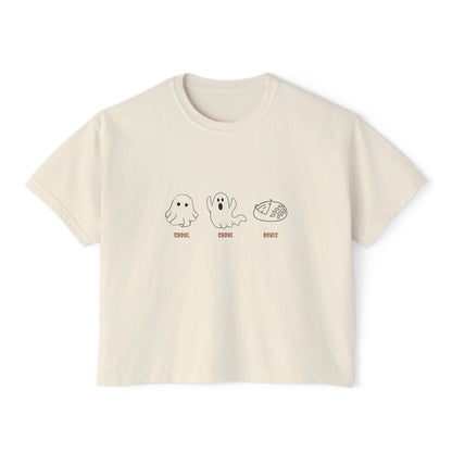 Women's Boxy Tee | Boxy, cozy, and baked with a side of boo.