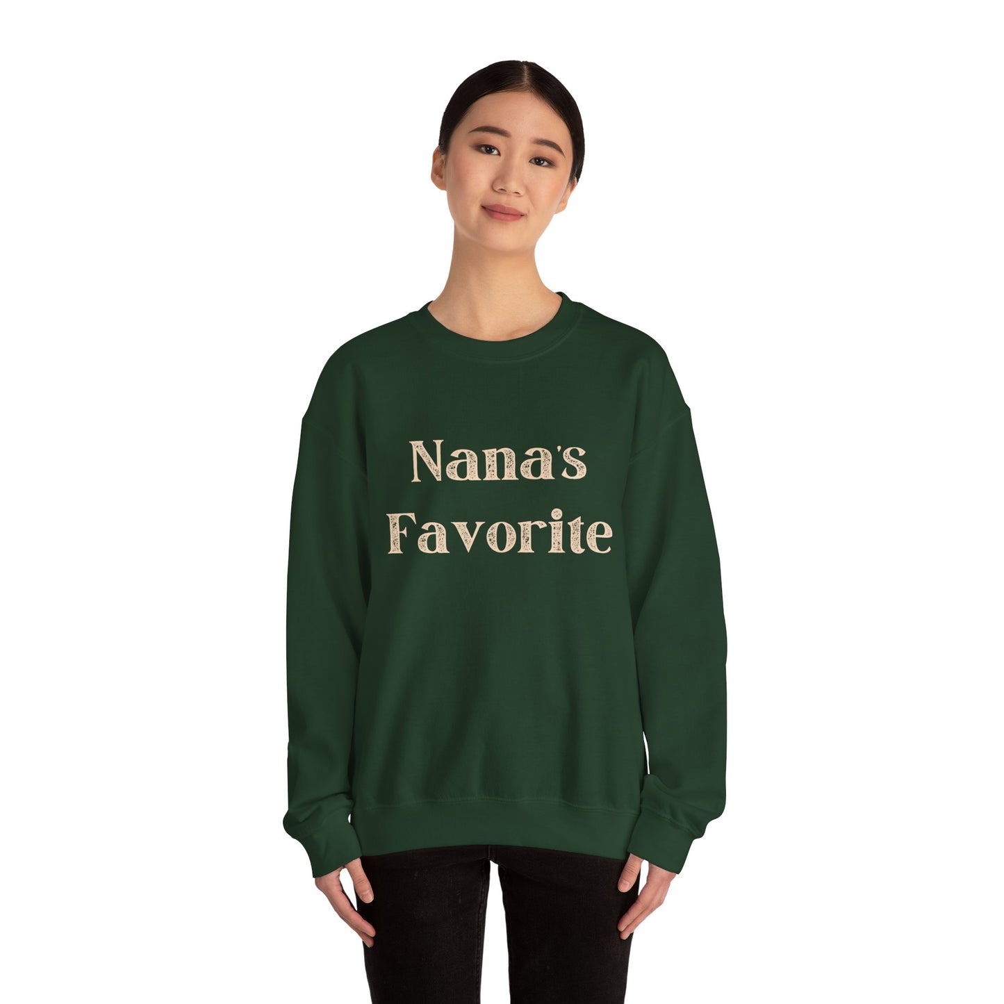 Nana's Favorite Crewneck Sweatshirt — Cozy Grandma Gift