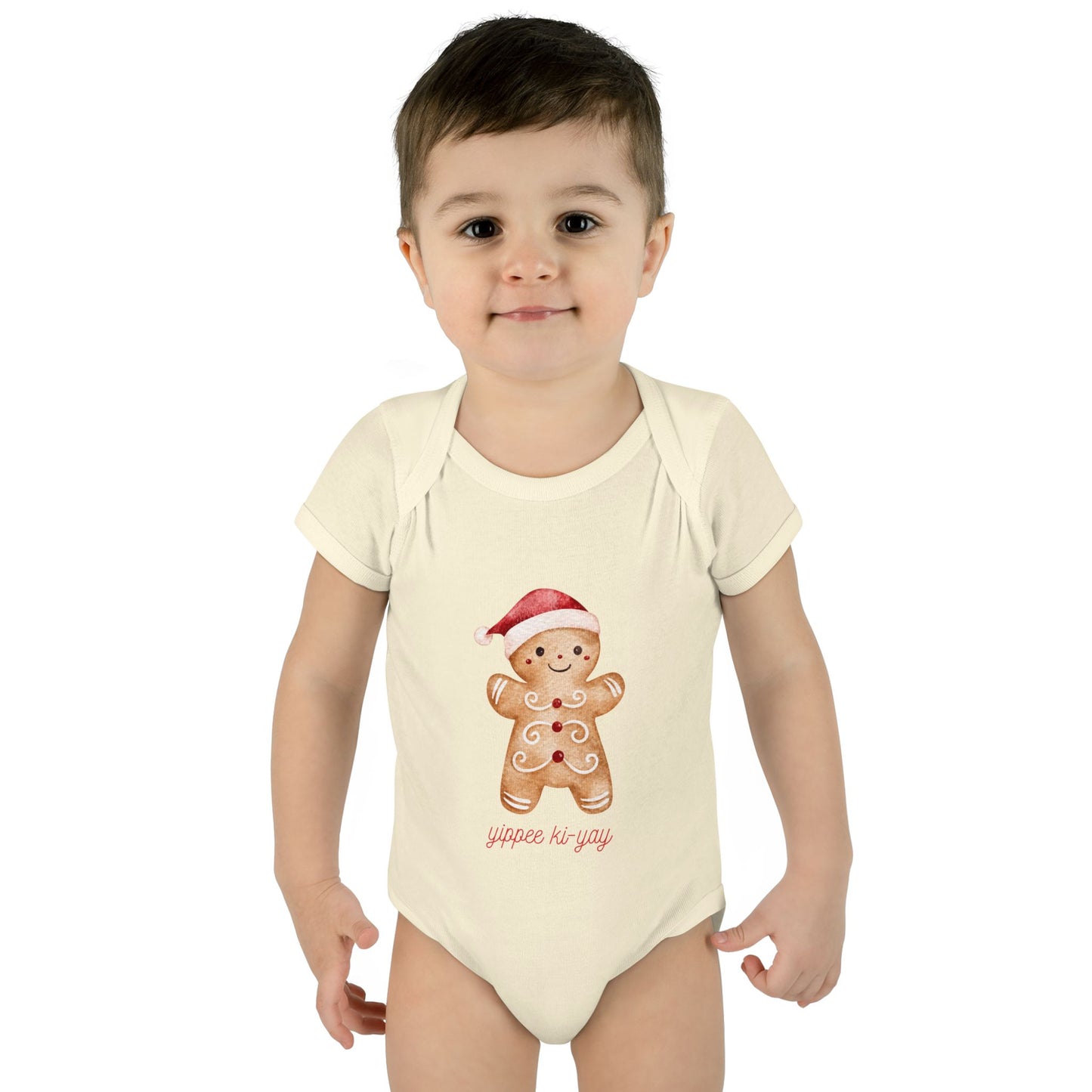 Gingerbread Baby Bodysuit - Cute Holiday Infant Onesie