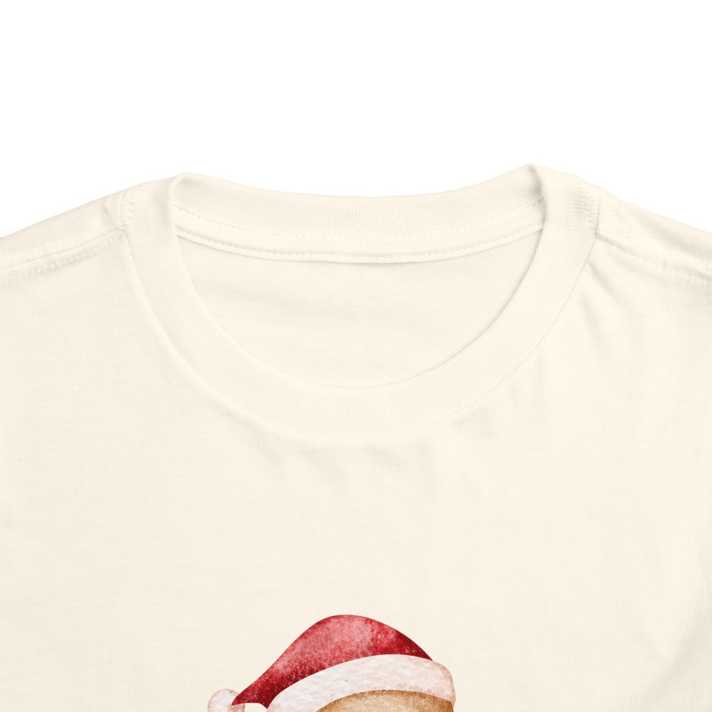 Toddler Tee — Cute Gingerbread Santa Shirt (“yippee ki-yay”) Holiday Kids Top
