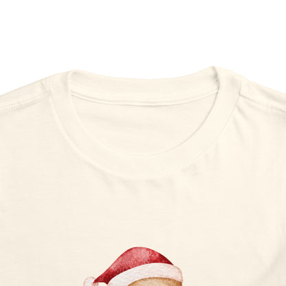 Toddler Tee — Cute Gingerbread Santa Shirt (“yippee ki-yay”) Holiday Kids Top