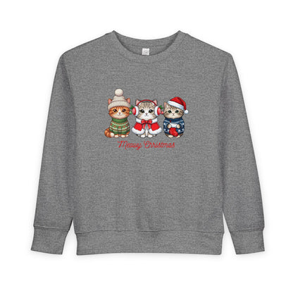 Children’ Sweatshirt — Adorable Holiday Kittens with Funny Christmas Pun