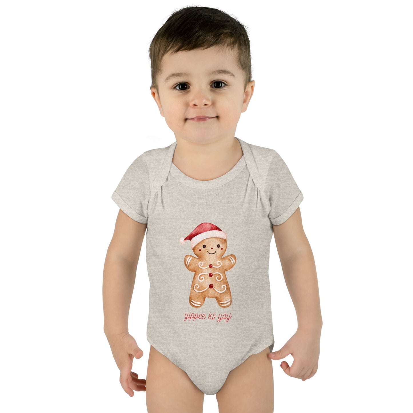 Gingerbread Baby Bodysuit - Cute Holiday Infant Onesie