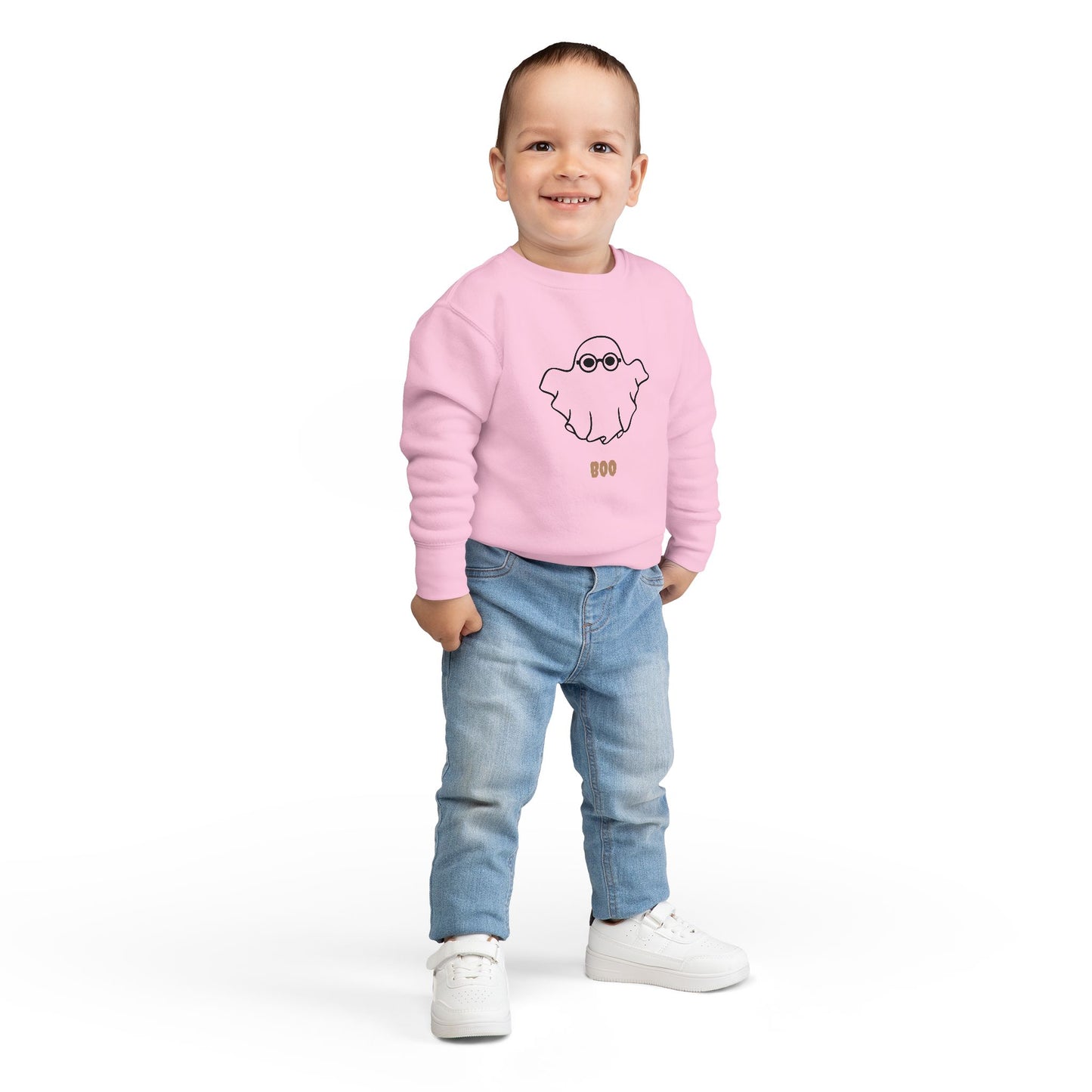 Kids Crewneck Sweatshirt | 👻 Just a little BOO for your boo!