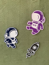 Load image into Gallery viewer, Glow in the Dark “Let&#39;s Go to Space&quot; Felt Play Kit
