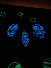 Load image into Gallery viewer, Glow in the Dark “Let&#39;s Go to Space&quot; Felt Play Kit
